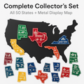 Complete USA Magnet Collector's Set + Metal Map