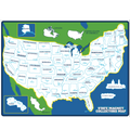 Metal USA Magnet Map