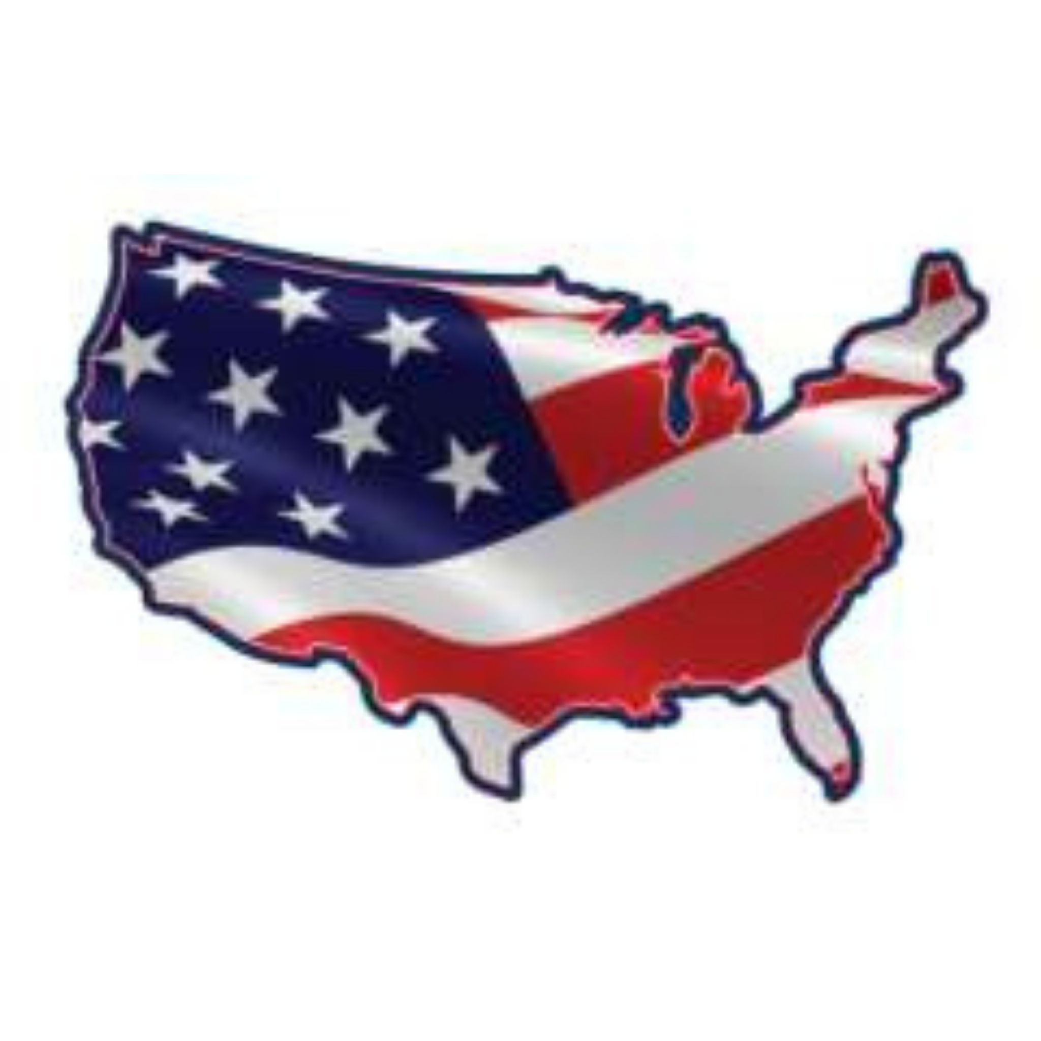 USA Outline Magnet